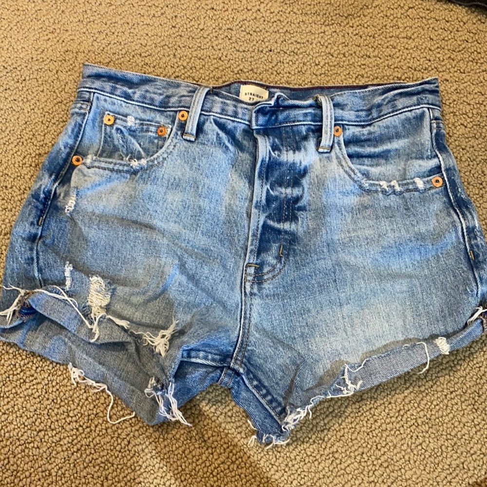 Gap Denim Shorts with Distressing